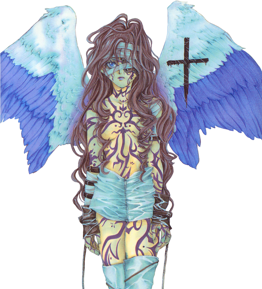 Angel - Angel Sanctuary Hair (890x1000), Png Download
