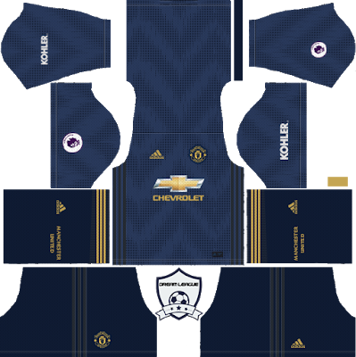 Manchester United Third Kit Dls - Dream League Soccer Kits Manchester United 2019 (399x400), Png Download