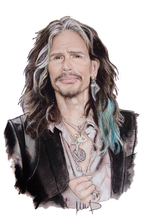 Bleed Area May Not Be Visible - Aerosmith Steven Tyler Png (456x700), Png Download