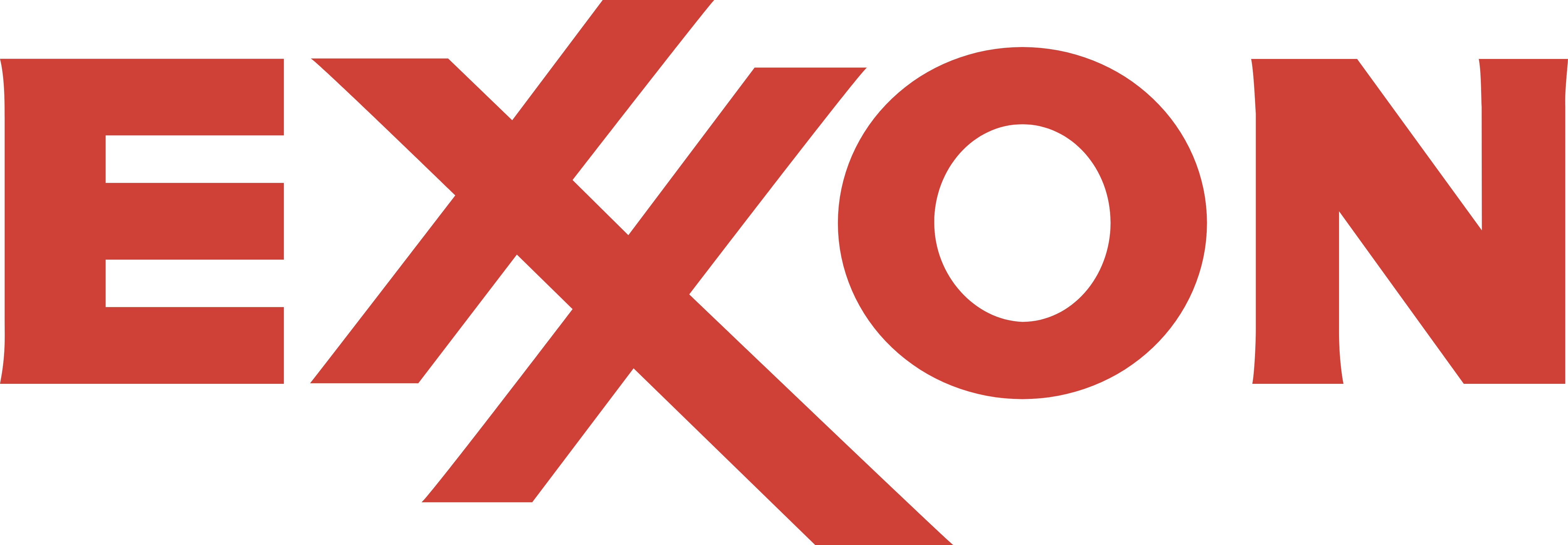 Exxon Logo, Black, Svg - Exxon Mobil (5000x1738), Png Download
