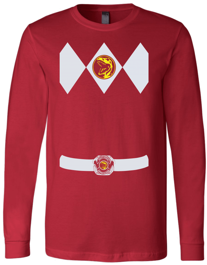 Red Rangers, Power Rangers T Shirt Hight Quality - T-shirt (1000x1000), Png Download