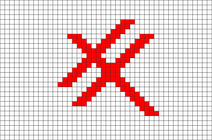 Exxon Mobil Pixel Art From Brikbook - Easy Graphing Paper Drawing (880x581), Png Download