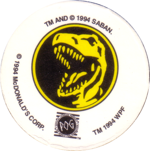 World Pog Federation > Mcdonalds Power Rangers & Vr - Red Power Ranger Logo (500x500), Png Download