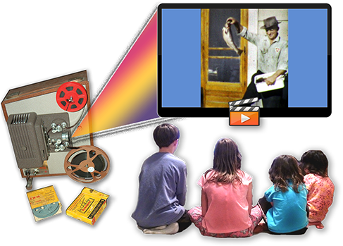 Remember Watching Old Home Movies And Vhs Tapes - Film (501x426), Png Download
