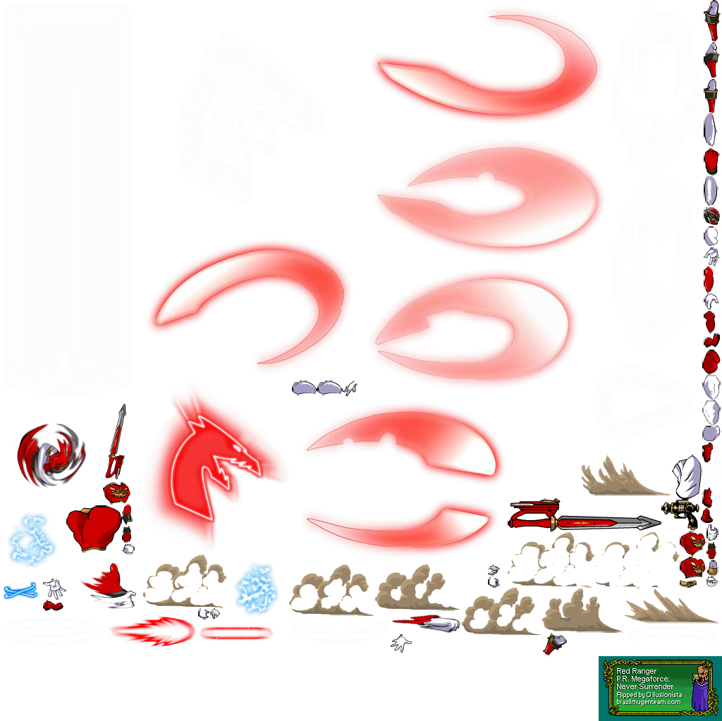 Click For Full Sized Image Red Ranger - Illustration (1024x1023), Png Download