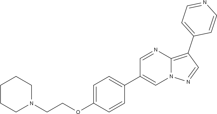 Dorsomorphin - Diagram (1360x705), Png Download