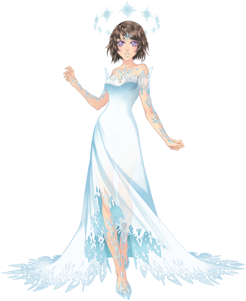 Outfit Snow Queen 1 - Snow Queen Eldarya (792x970), Png Download