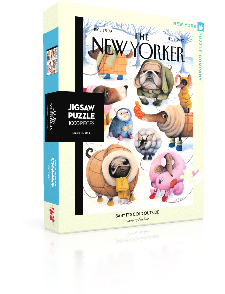 New York Puzzle Ny166 - Baby It's Cold Outside New Yorker 1000 Pieces Jigsaw (1000x1205), Png Download