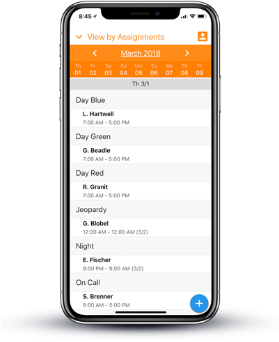 Intelligent Physician Scheduling Software - Iphone (400x501), Png Download