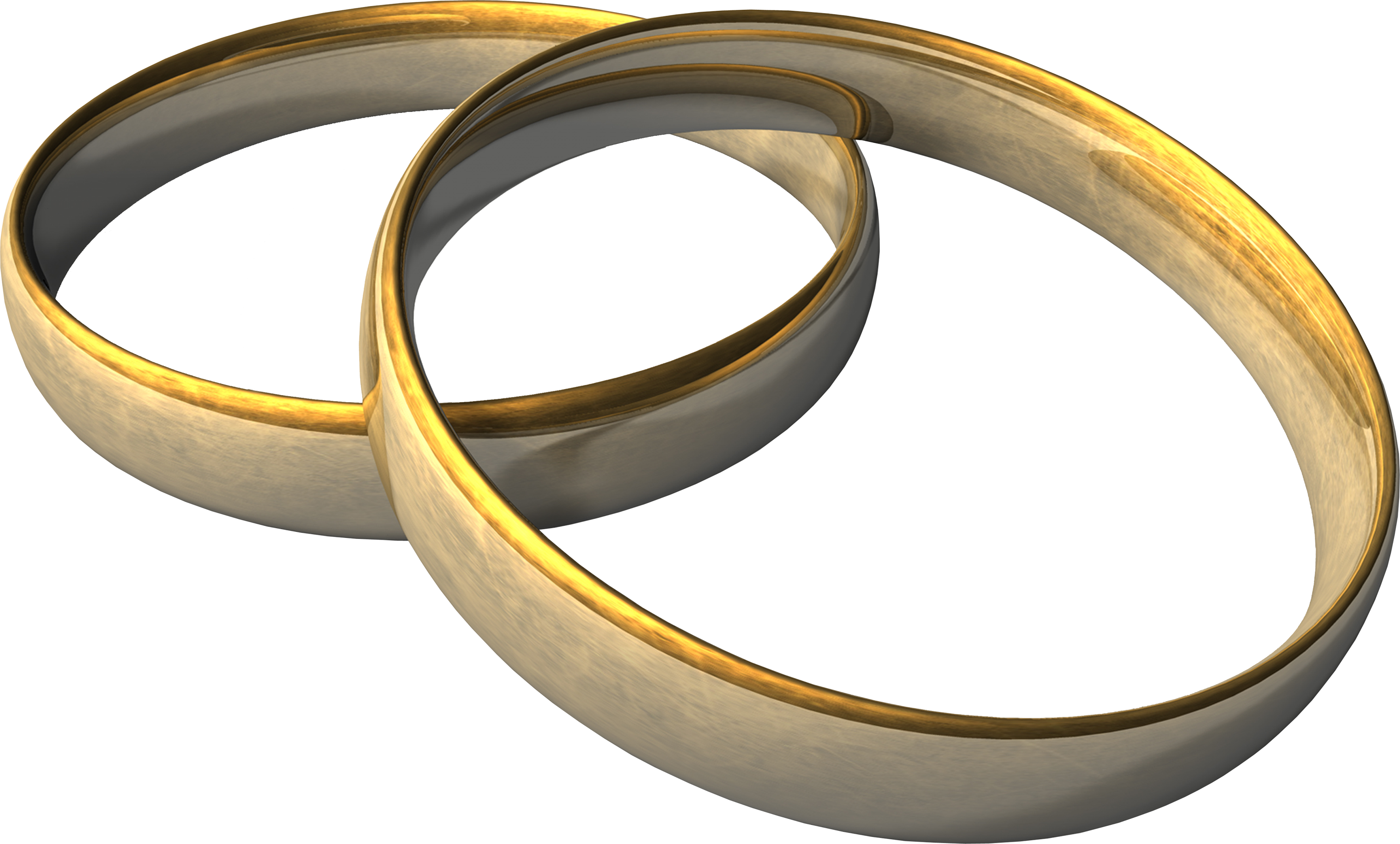 Casamento Ouro Alianças Png (3000x1809), Png Download