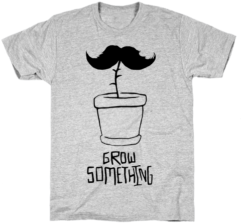 Grow A Mustache Mens T-shirt - Deku Shirt (484x484), Png Download