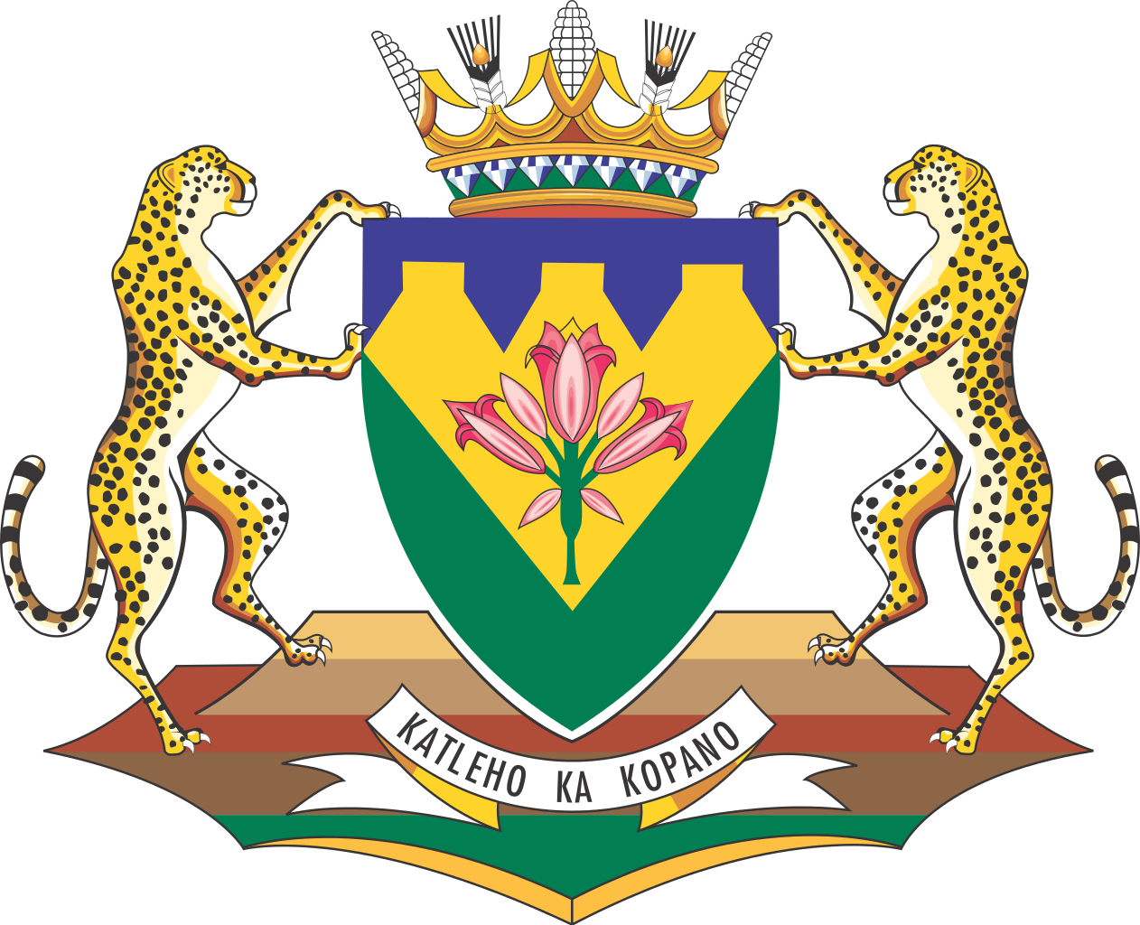 The - Free State Coat Of Arms (1262x1024), Png Download