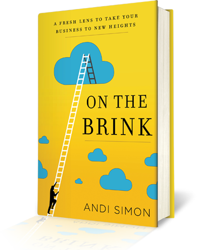 Why I Wrote "on The Brink" - Brink By Andi Simon (393x498), Png Download