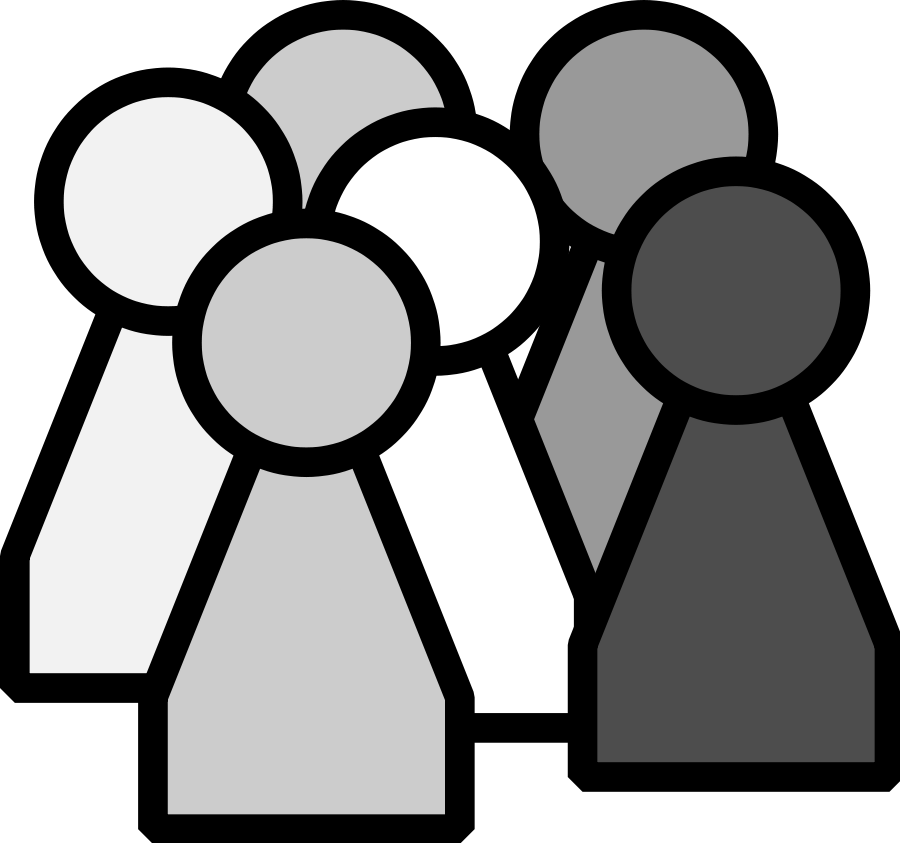 Salt And Pepper Charaters Holding Pie Clipart, Vector - Group Of People Clipart (900x843), Png Download