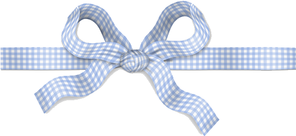 Blue-pla#bow - Checkered Ribbon Png (600x316), Png Download