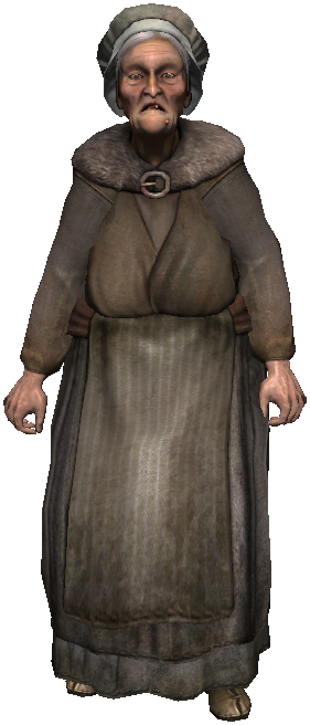 People Old Woman Wine - Friar Outfit (281x656), Png Download