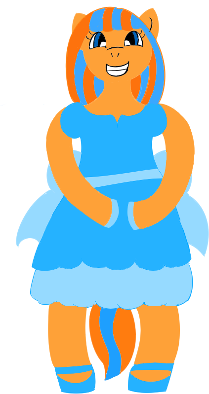 Mystipony, Blue, Bow, Clothes, Crossdressing, Cute, - Clothing (458x829), Png Download