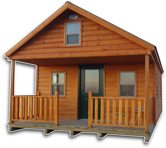 Deluxe Cabin Traditional Log Siding - Log Cabins Png (700x600), Png Download