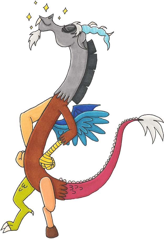 Jadeile, Discord, Safe, Simple Background, Solo, Sparkles, - Illustration (748x1000), Png Download