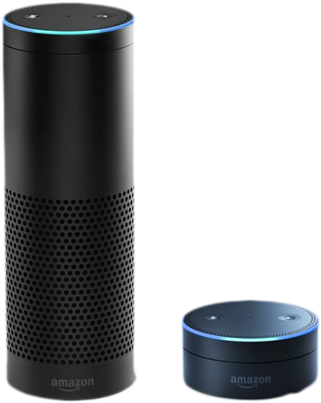 The Echo And Dot - Amazon Echo 2-way Smart Speaker - Wireless - Black (439x481), Png Download