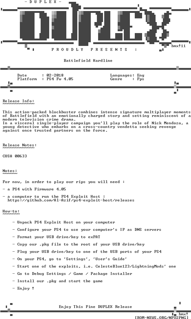 Battlefield - Hardline - Ps4-duplex - - Playstation 4 (632x1056), Png Download