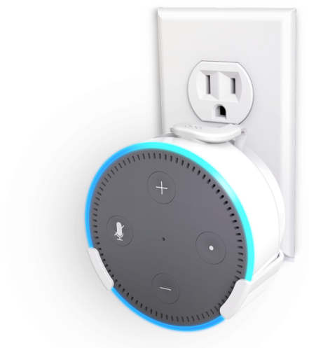 Amazon Echo Dot Powerclip - Amazon Echo Dot (2nd Generation) (500x500), Png Download