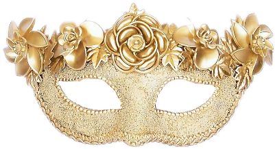Sequin Gold Masquerade Masks (480x480), Png Download