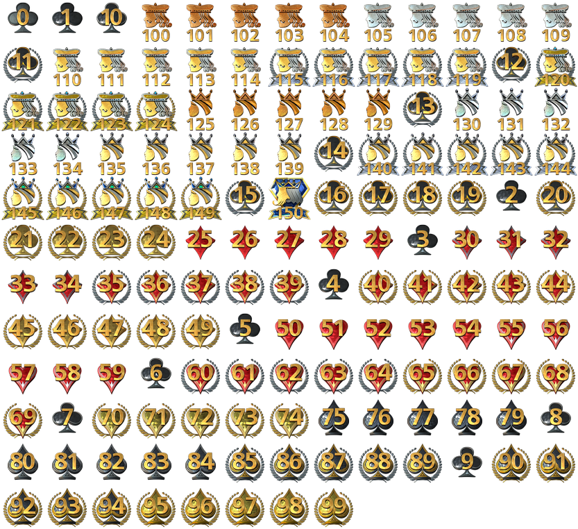 All 150 Ranks That Are Available In The Beta - Battlefield Hardline (832x768), Png Download