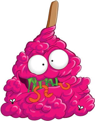 Scary Floss Pic - Grossery Gang Scary Floss (412x406), Png Download