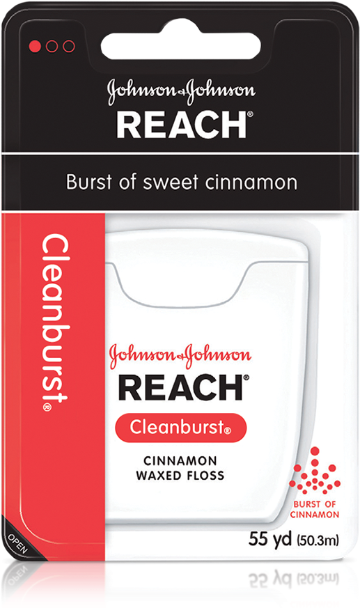 Reach® Cleanburst® Cinnamon Floss - Reach Cinnamon Dental Floss (930x930), Png Download