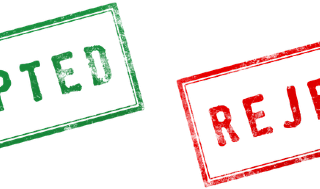 Rejected Stamp Png Transparent Images - Reject Accepted (640x480), Png Download