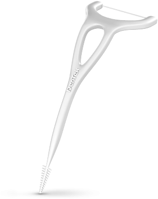 Complete Clean For Back Teeth Floss Picks - Body Jewelry (393x549), Png Download