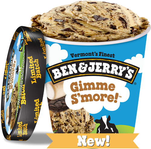 Gimme S'more ™ Ice Cream, Pint - Ben And Jerry's Oat Of This Swirled (500x495), Png Download