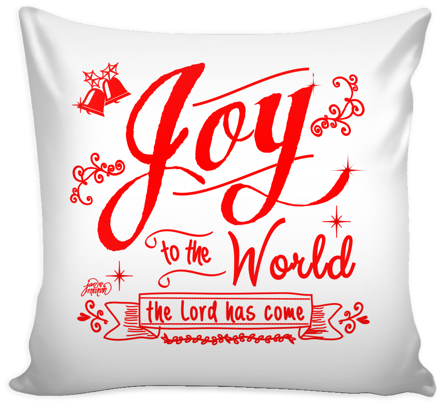 Joy To The World Pillow Cover 16" - Pennywise Black And White (1024x1024), Png Download