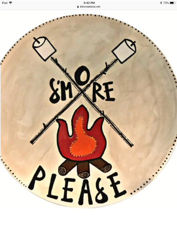 S'more Plate Paintings Workshop - S'more (690x469), Png Download