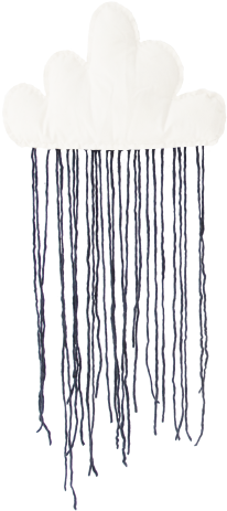 Rain Cloud Wall Decoration - Sketch (480x480), Png Download