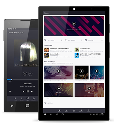 Deezer Premium - Deezer Application (390x428), Png Download
