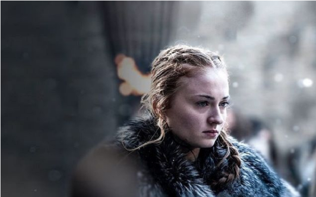 Sophie Turner Como Sansa Stark - Game Of Thrones (790x444), Png Download