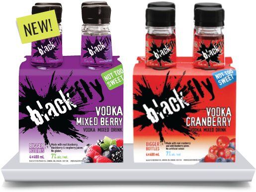 Vodka Mixed Berry / Vodka Cranberry - Black Fly Mixed Berry (525x389), Png Download