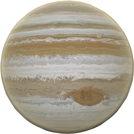 Space Clipart Planet Jupiter - Realistic Planet Clipart (600x577), Png Download