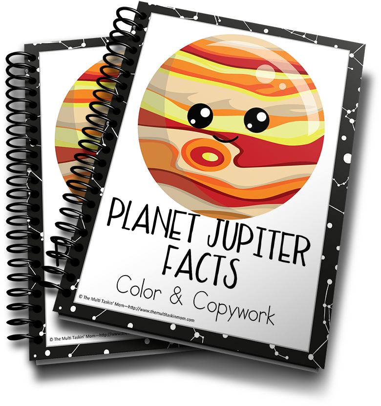 Planet Jupiter Facts Color & Copywork - Colour Is Mercury Cartoon (900x983), Png Download