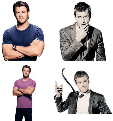 Chris Hemsworth - Chris Hemsworth Hot Actor 24x18 Wall Print Poster (400x400), Png Download