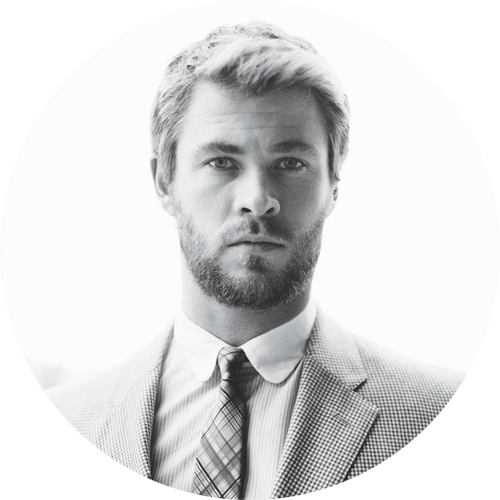 Well-groomed Beard - Chris Hemsworth Fan Guide [book] (500x500), Png Download