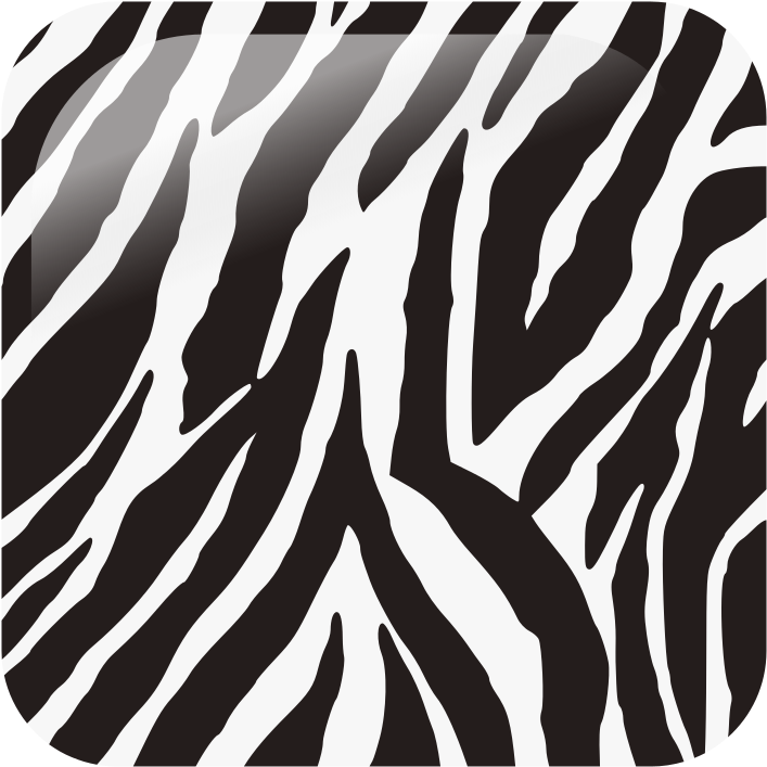 File - Zebra Icon - Svg - Zebra Print (768x768), Png Download