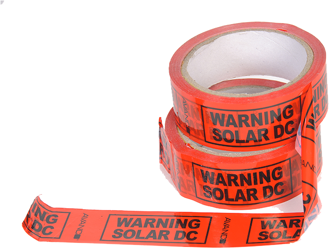 Dc Warning Tape 50mt Roll Adhesive - Strap (800x536), Png Download