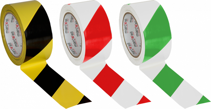 Eichner Bodenmarkierungsband Zweifarbig 50 Mm X 33 (720x374), Png Download