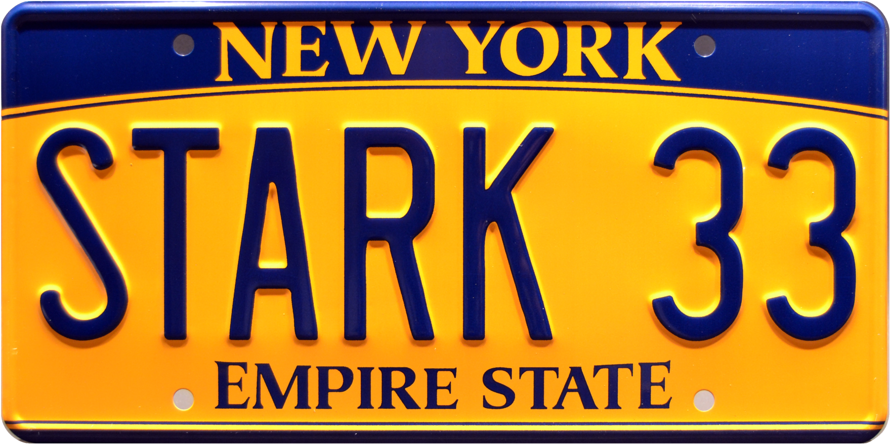 Stark 33 Prop Plate Movie Memorabilia From The Avengers - Placas De New York (2048x1170), Png Download