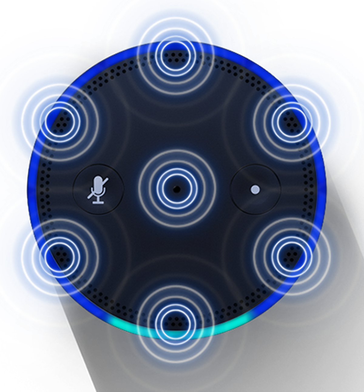 Amazon Echo (1200x1293), Png Download