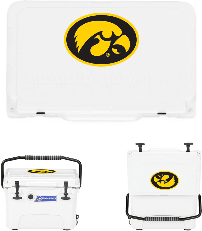Big Frig Collegiate Series Cooler Iowa Hawkeyes Mudbum - Iowa Hawkeyes (1000x1000), Png Download