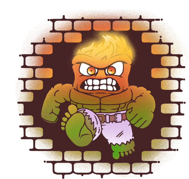 Inside Out Anger Hulk - Anger Inside Out Hulk (799x706), Png Download